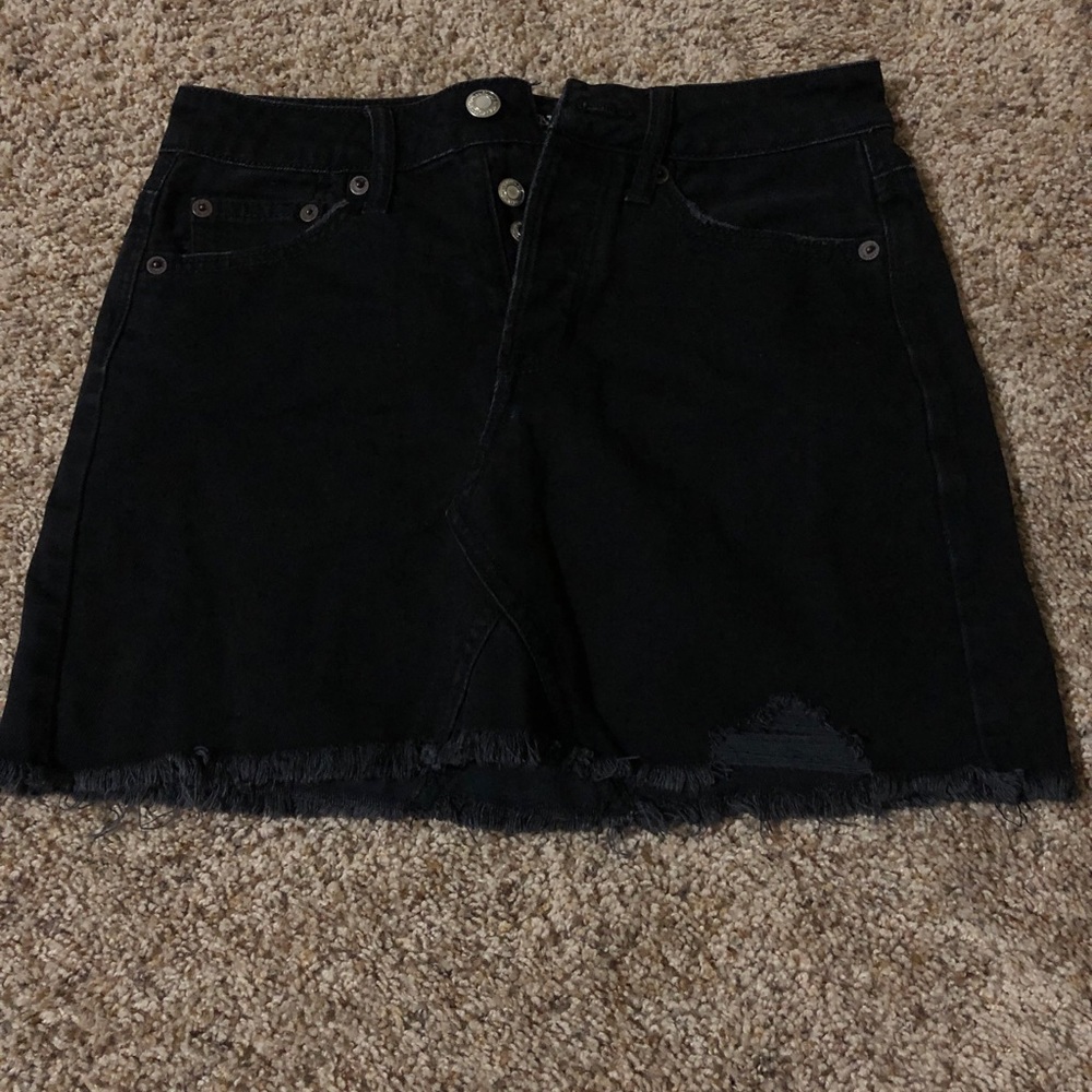 american eagle jean skirt
